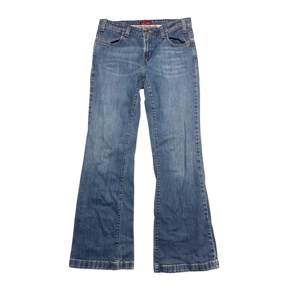 Vintage Levis Jeans Genuinely‎ Crafted Flare Leg Blue Denim Medium Wash Size 8